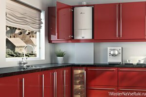 Как спрятать газовый котел на кухне Как спрятать газовый котел на кухне